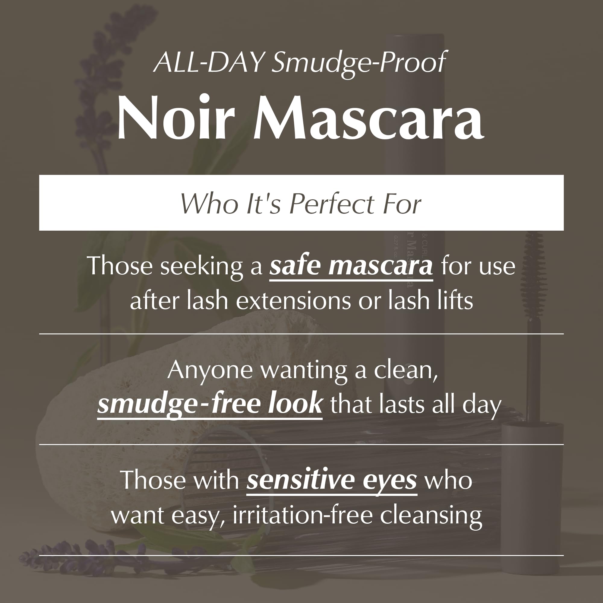 BL BL Lashes Noir Mascara – Extension-Safe, Smudge-Proof & Oil-Resistant, Clump-Free Definition (8ml)