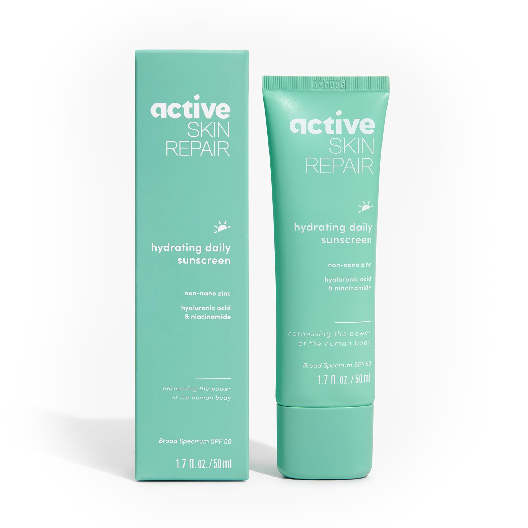 BLDG ACTIVE Active Skin Repair SPF 50 — Hydrating Mineral Sunscreen & Daily Moisturizer (1.7 fl oz)