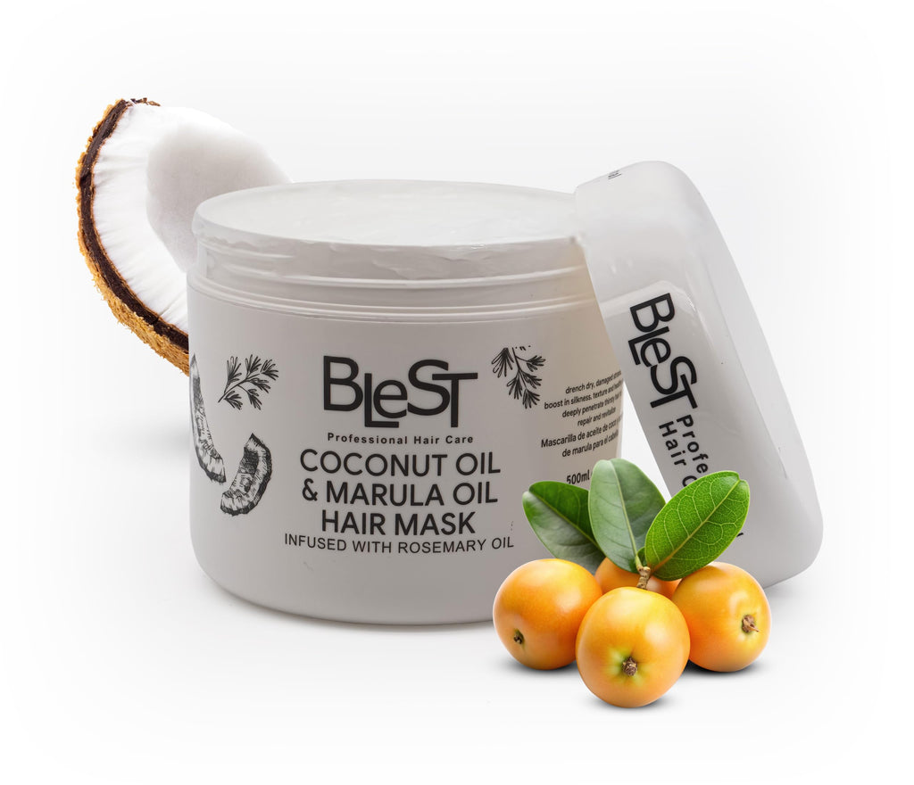 BLEST PROFESSIONAL HAIR CARE MASK for Dry, Damaged, or Frizzy Hair – Deep Repair, Shine & Smoothness – Vegan Hair Treatment 500 ml