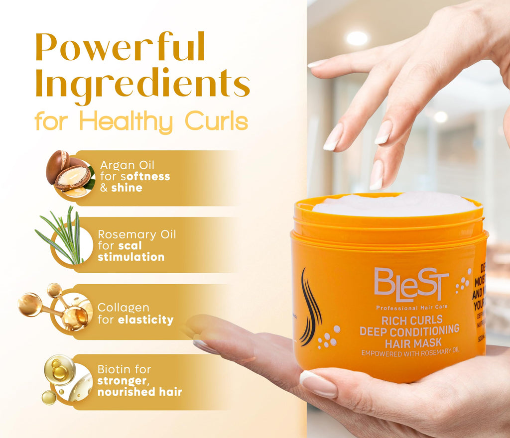 BLEST PROFESSIONAL HAIR CARE MASK – Deep Conditioning for Dry, Damaged & Frizzy Hair | 500 ml