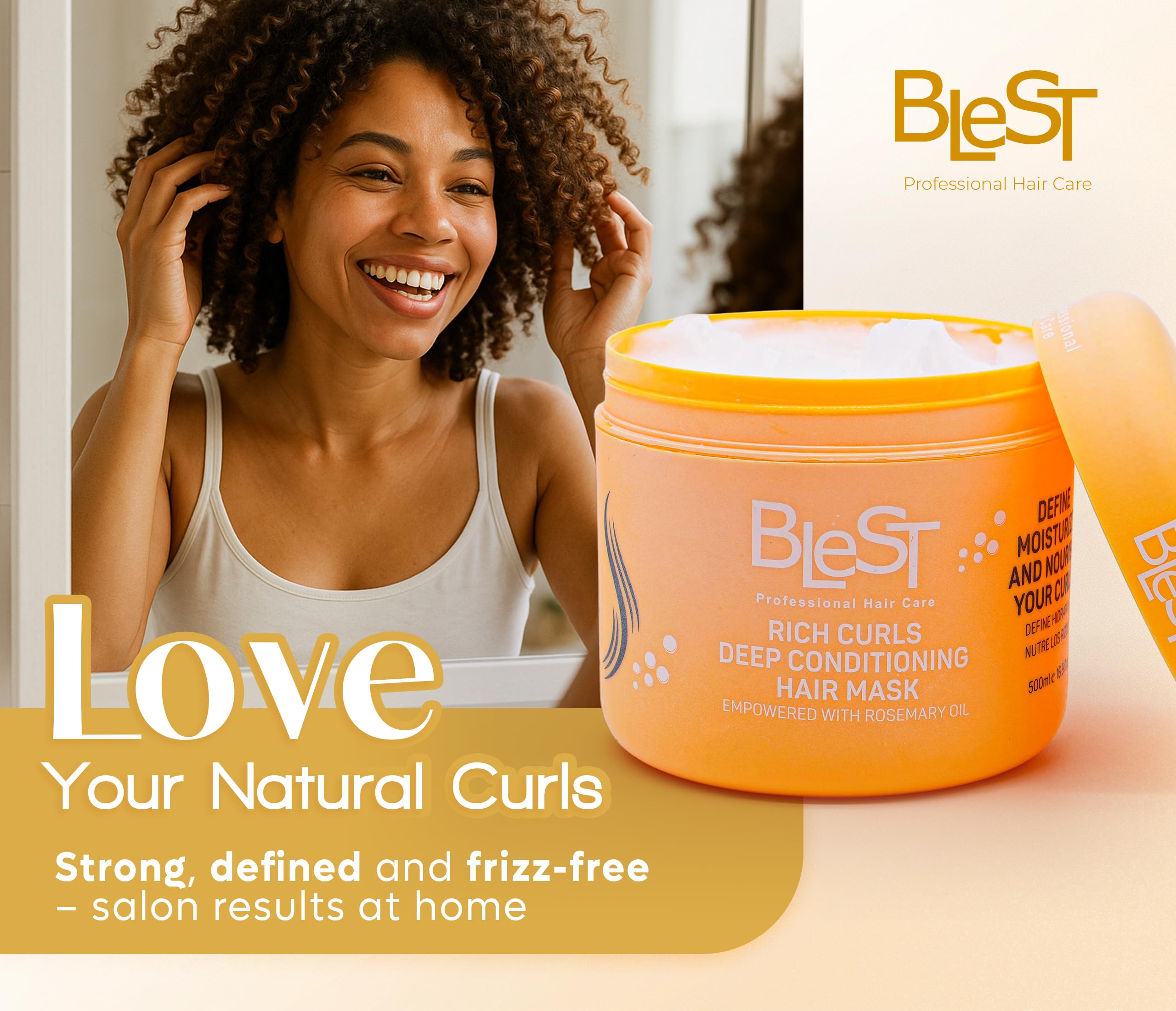 BLEST PROFESSIONAL HAIR CARE MASK – Deep Conditioning for Dry, Damaged & Frizzy Hair | 500 ml