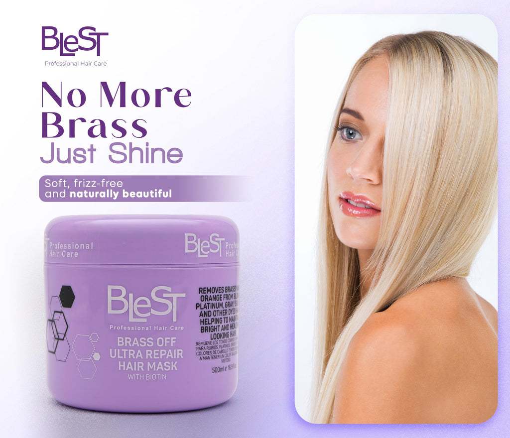 BLEST PROFESSIONAL HAIR CARE MASK – Deep Repair for Dry, Damaged, or Frizzy Hair | 500 ml, Vegan & Biotin-Infused