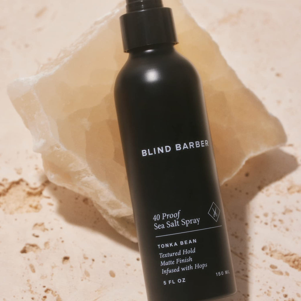Blind Barber 40 Proof Sea Salt Spray for Men – Volume, Texture & Tonka Bean Scent (5 Fl oz)