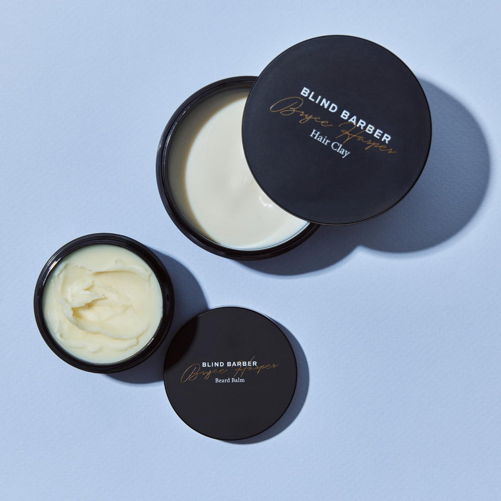 Blind Barber Bryce Harper Gift Set — Two-Piece Hair Clay + Beard Balm for Men