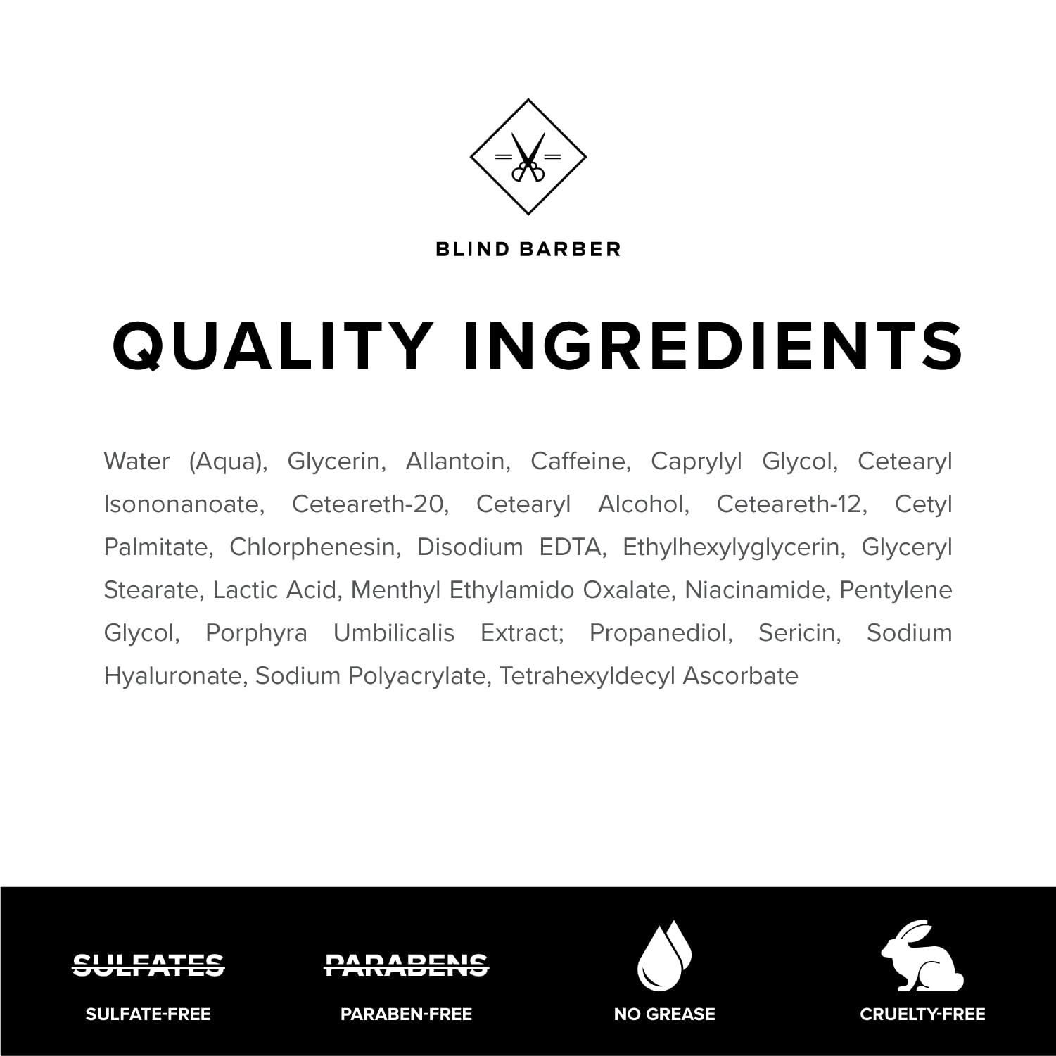 Blind Barber triRescue Eye Cream for Men – Caffeine, Niacinamide & Allantoin (0.5 oz)