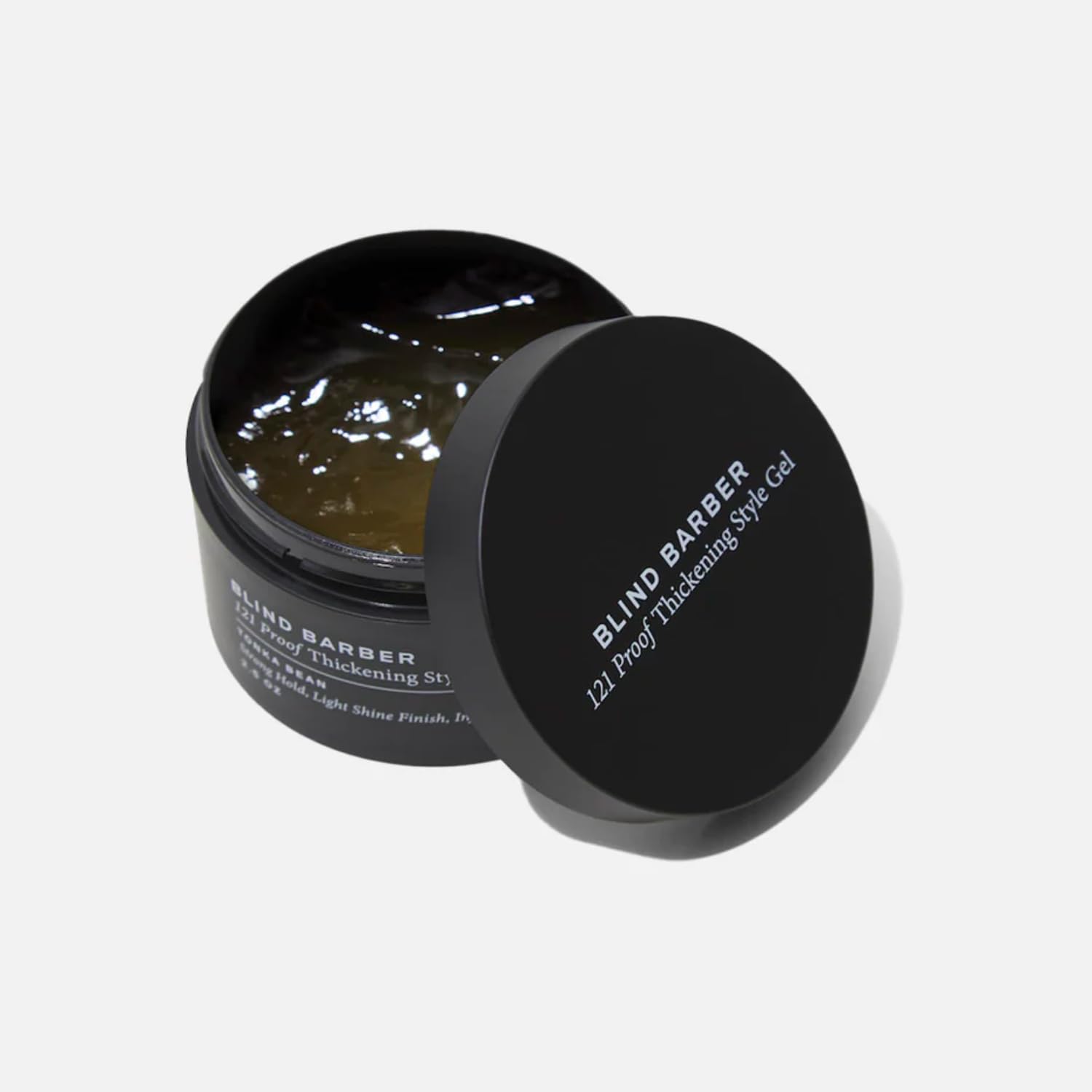 Blind Barber 121 Proof Thickening Style Gel – Medium to Strong Hold, Water-Based, Paraben & Sulfate Free (2.5 oz)