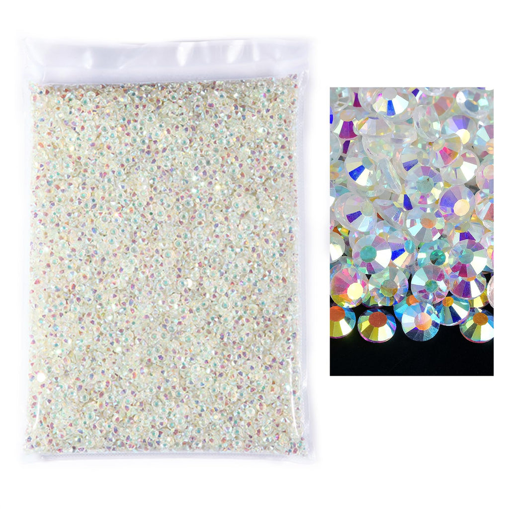 BLINGINBOX 14400pcs Flatback Rhinestones SS10 2.7-2.9mm – Crystal Glass Gems for Crafts