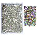 Blinginbox 14400 PCS Flatback Rhinestones SS16 Crystal AB | Glass Rhinestones for Crafts, Nails & DIY