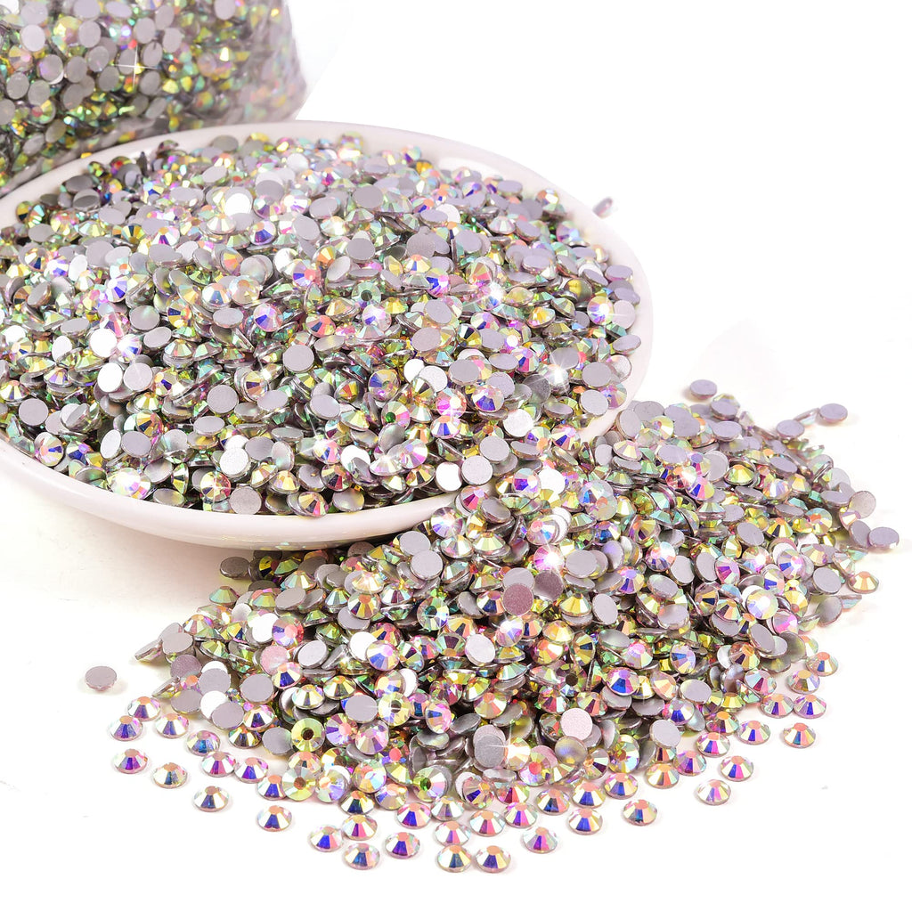 Blinginbox 14400 PCS Flatback Rhinestones SS16 Crystal AB | Glass Rhinestones for Crafts, Nails & DIY