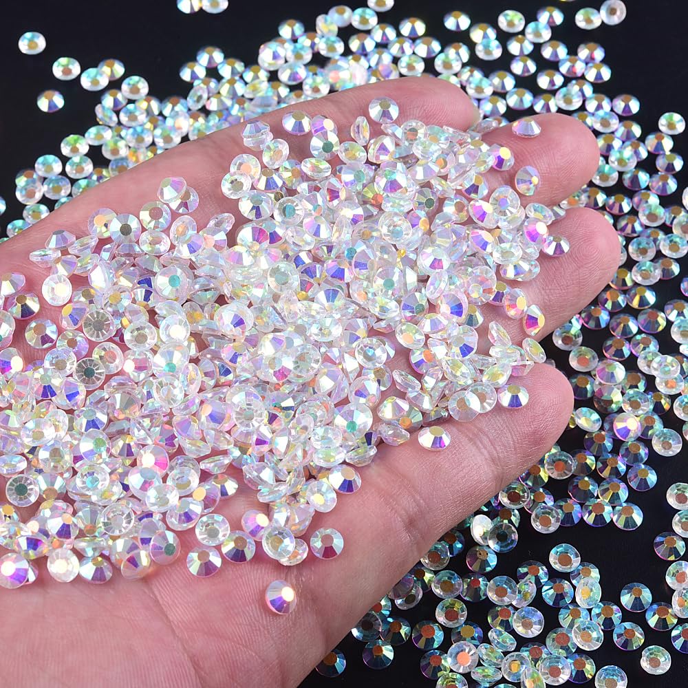 BLINGINBOX 14400pcs Flatback Rhinestones SS10 2.7-2.9mm – Crystal Glass Gems for Crafts