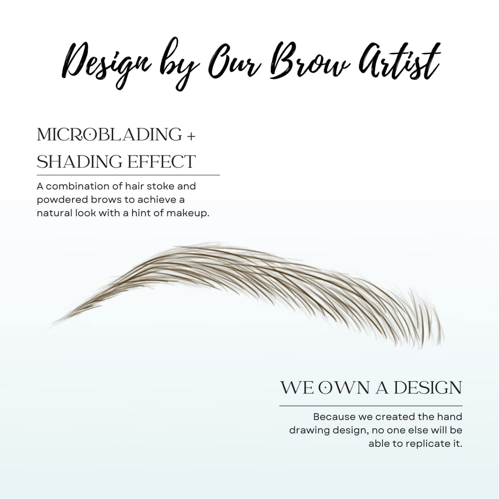 Bliss and Beyond USA Eyebrow Tattoo Stickers – 2 Sheets Waterproof, Long-Lasting, Natural Las Vegas Light Brown