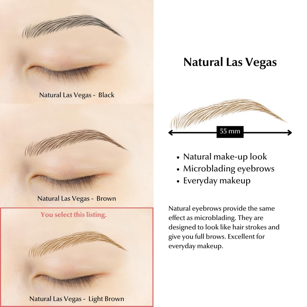 Bliss and Beyond USA | Waterproof Eyebrow Tattoo Stickers with Real Hair Stroke Look
