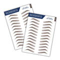 Bliss and Beyond USA Eyebrow Tattoo – Waterproof, Long-Lasting, Natural-Looking Brown (Two Sheets, Same Size)