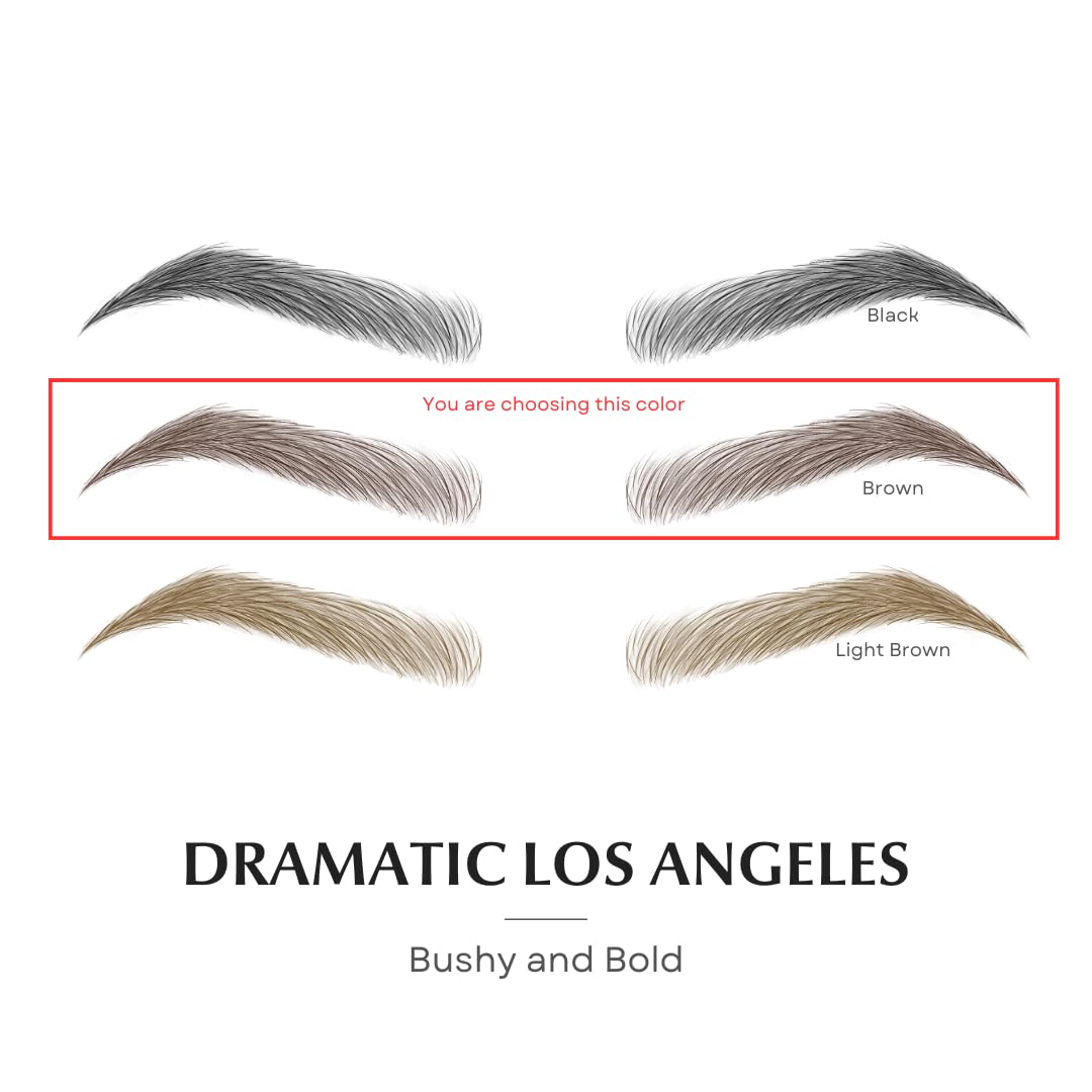 Bliss and Beyond USA Eyebrow Tattoo – Waterproof, Long-Lasting, Natural-Looking Brown (Two Sheets, Same Size)