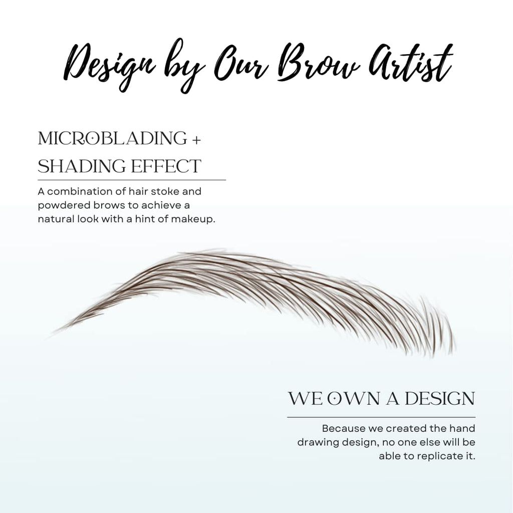 Bliss and Beyond USA | Waterproof Eyebrow Tattoo Stickers with Real Hair Stroke Look