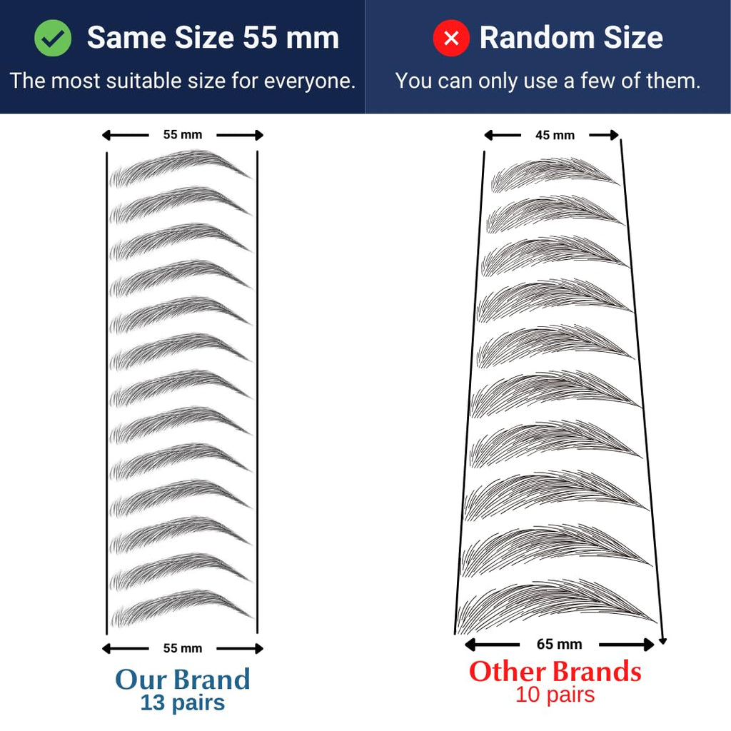 Bliss and Beyond USA | Waterproof Eyebrow Tattoo Stickers with Real Hair Stroke Look