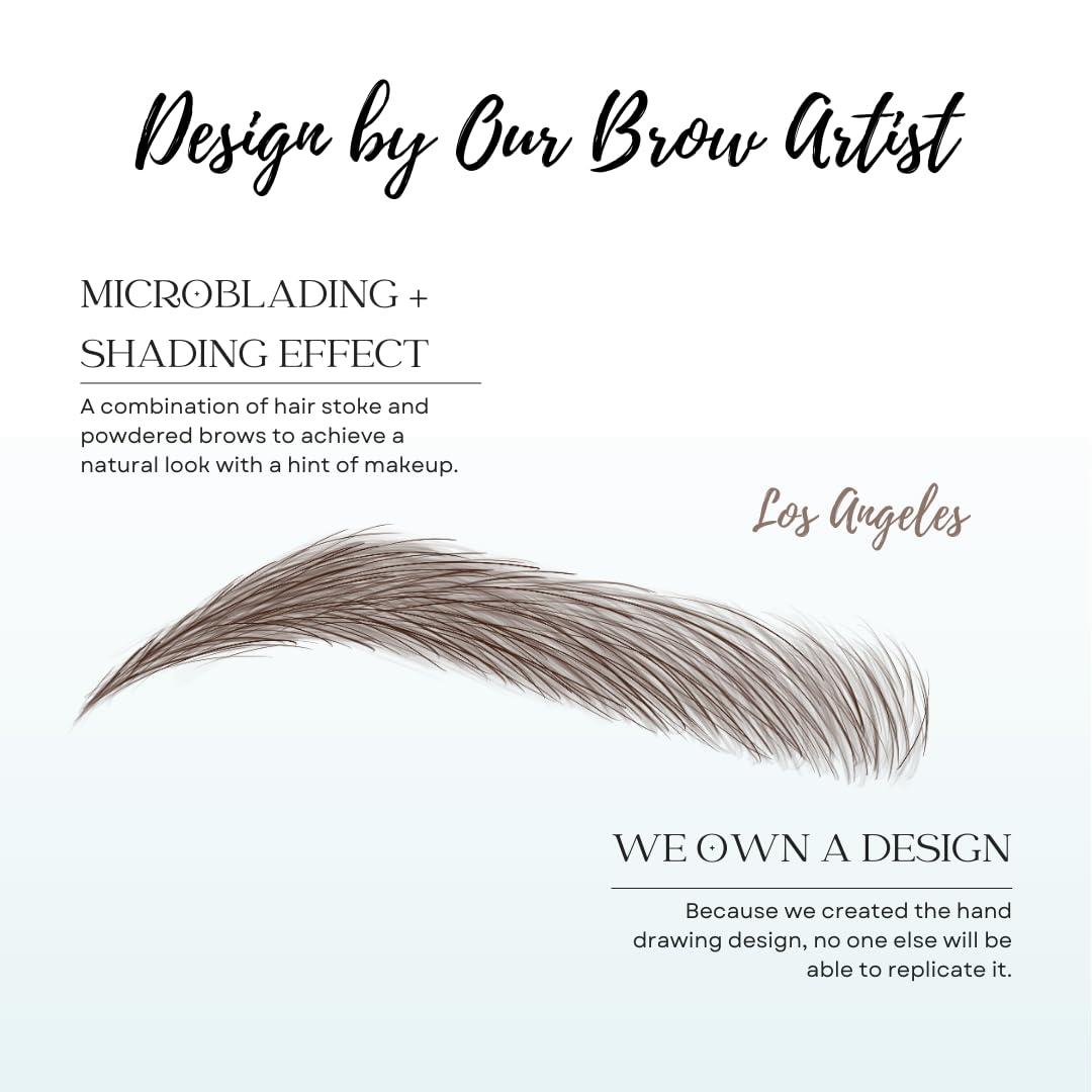 Bliss and Beyond USA Eyebrow Tattoo – Waterproof, Long-Lasting, Natural-Looking Brown (Two Sheets, Same Size)