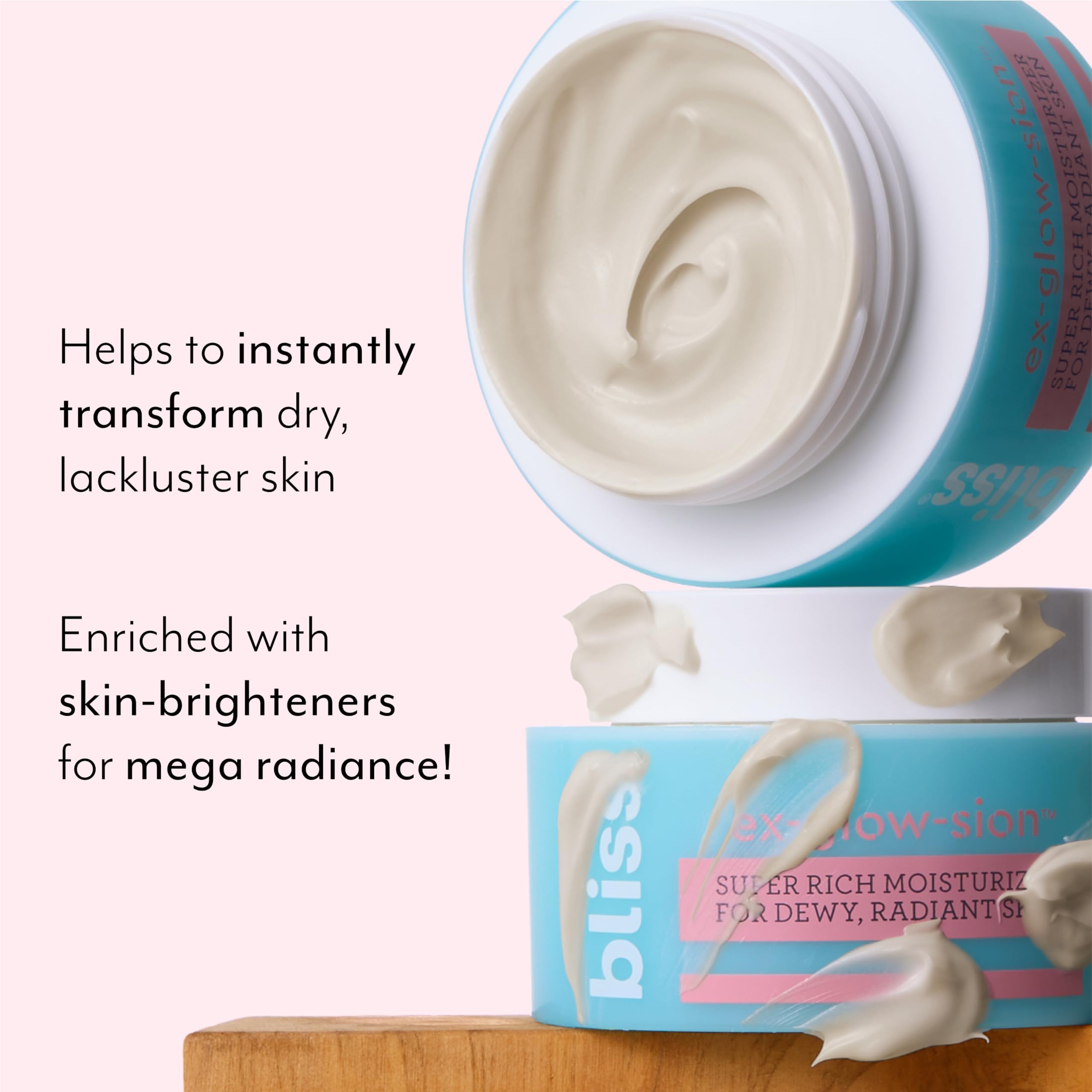 Bliss Ex-glow-sion Super Rich Face Moisturizer — Dewy Radiance, 1.7 fl oz | Vegan & Cruelty-Free