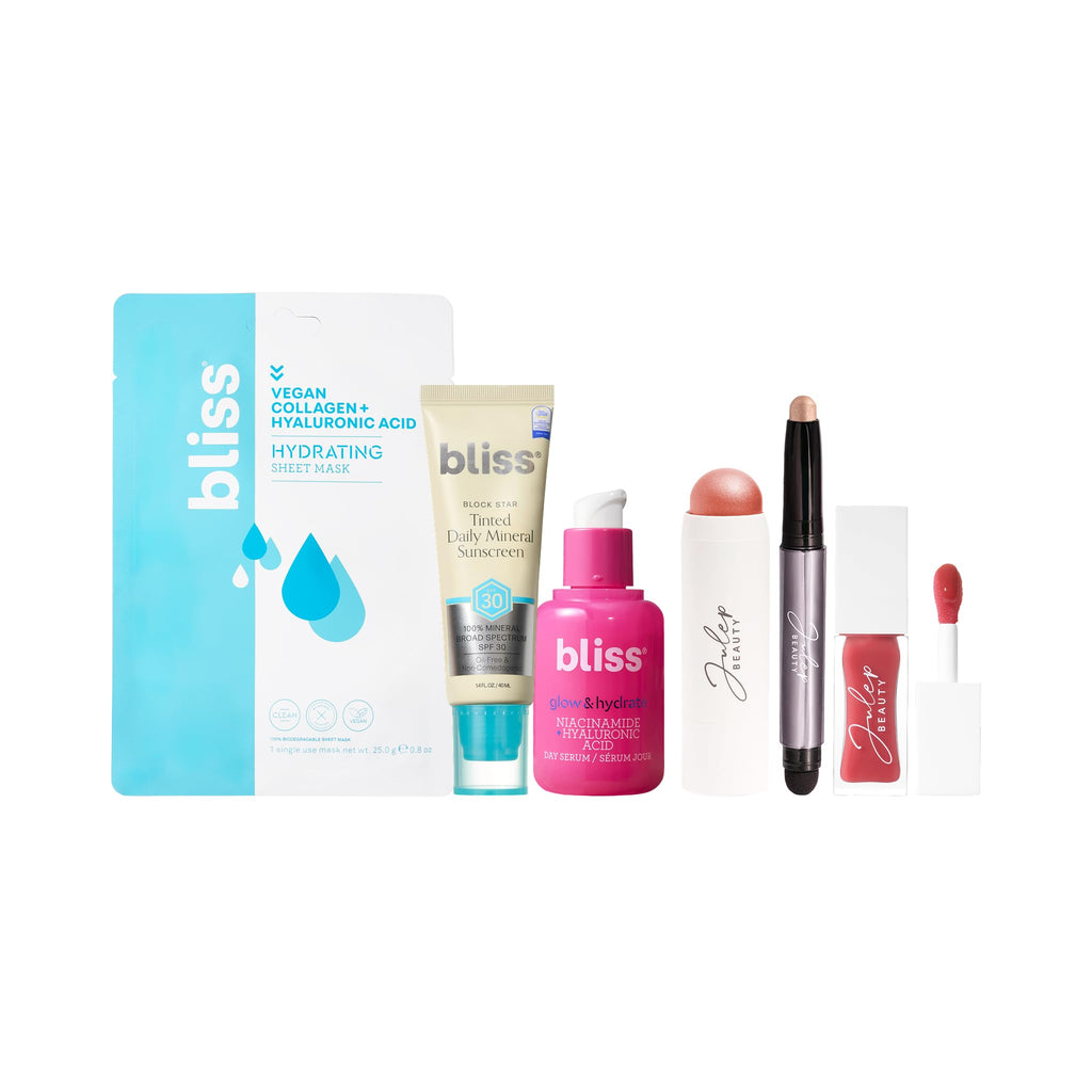 Bliss x Julep Makeup Kit – Hydrating Skincare & Quick-Glow Makeup Set