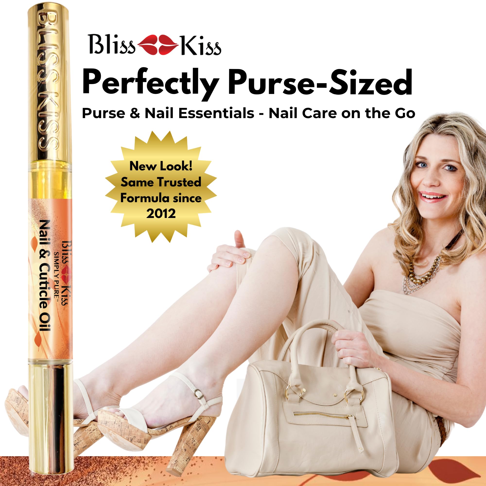 Bliss Kiss Pumpkin Spice Latte Nail Oil Pen | Vitamin E & Jojoba for Stronger Nails