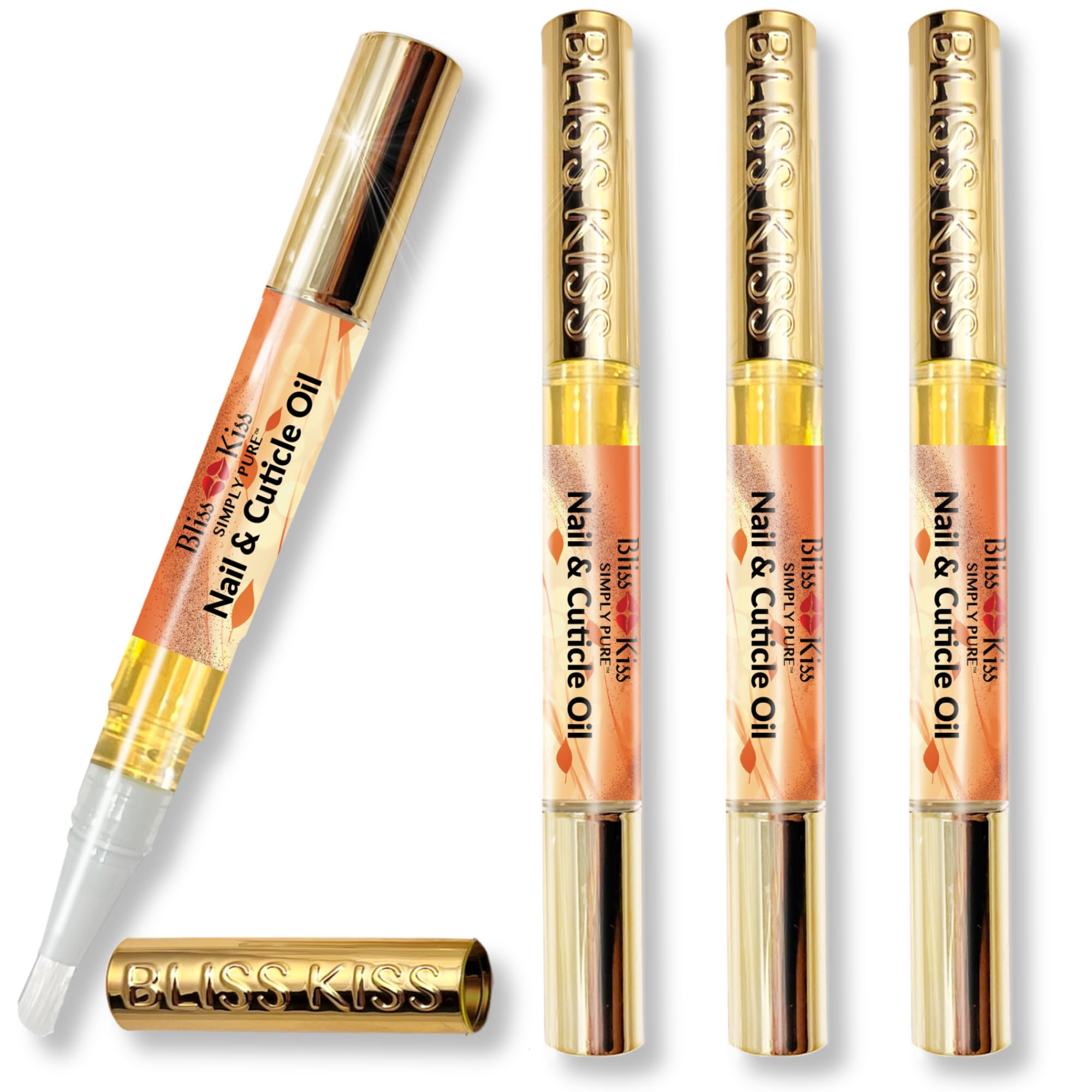 Bliss Kiss Pumpkin Spice Latte Nail Oil Pen | Vitamin E & Jojoba for Stronger Nails