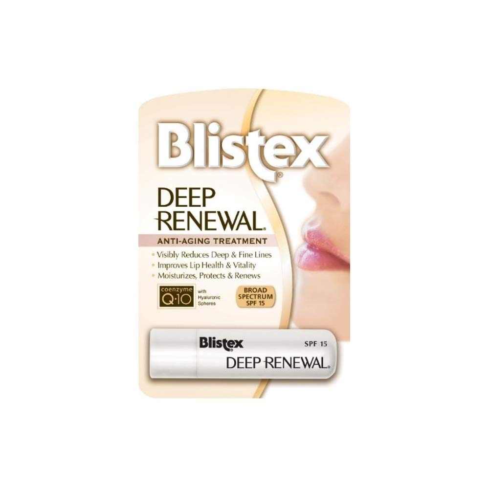 Blistex Deep Renewal Lip Balm SPF 15 – 4 Pack | Deep Hydration & Sun Protection