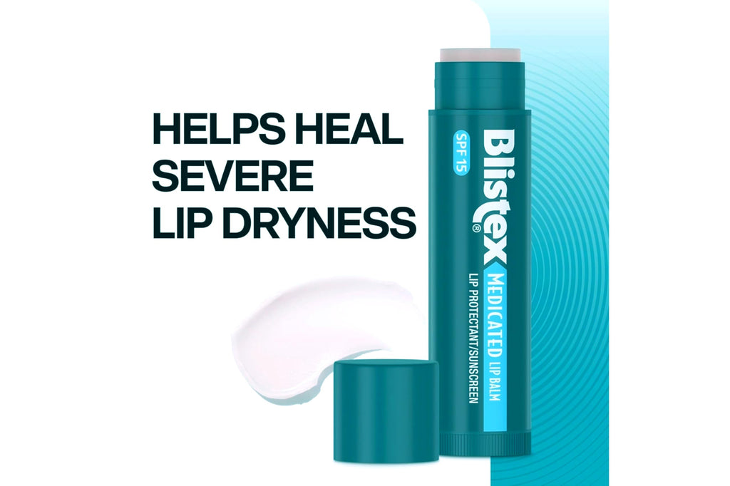 Blistex Medicated Lip Balm SPF 15 (0.15 oz) — Hydrating Lip Care, Pack of 24