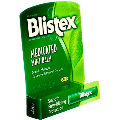 Blistex Medicated Mint Balm SPF 15 0.15 oz — Pack of 12
