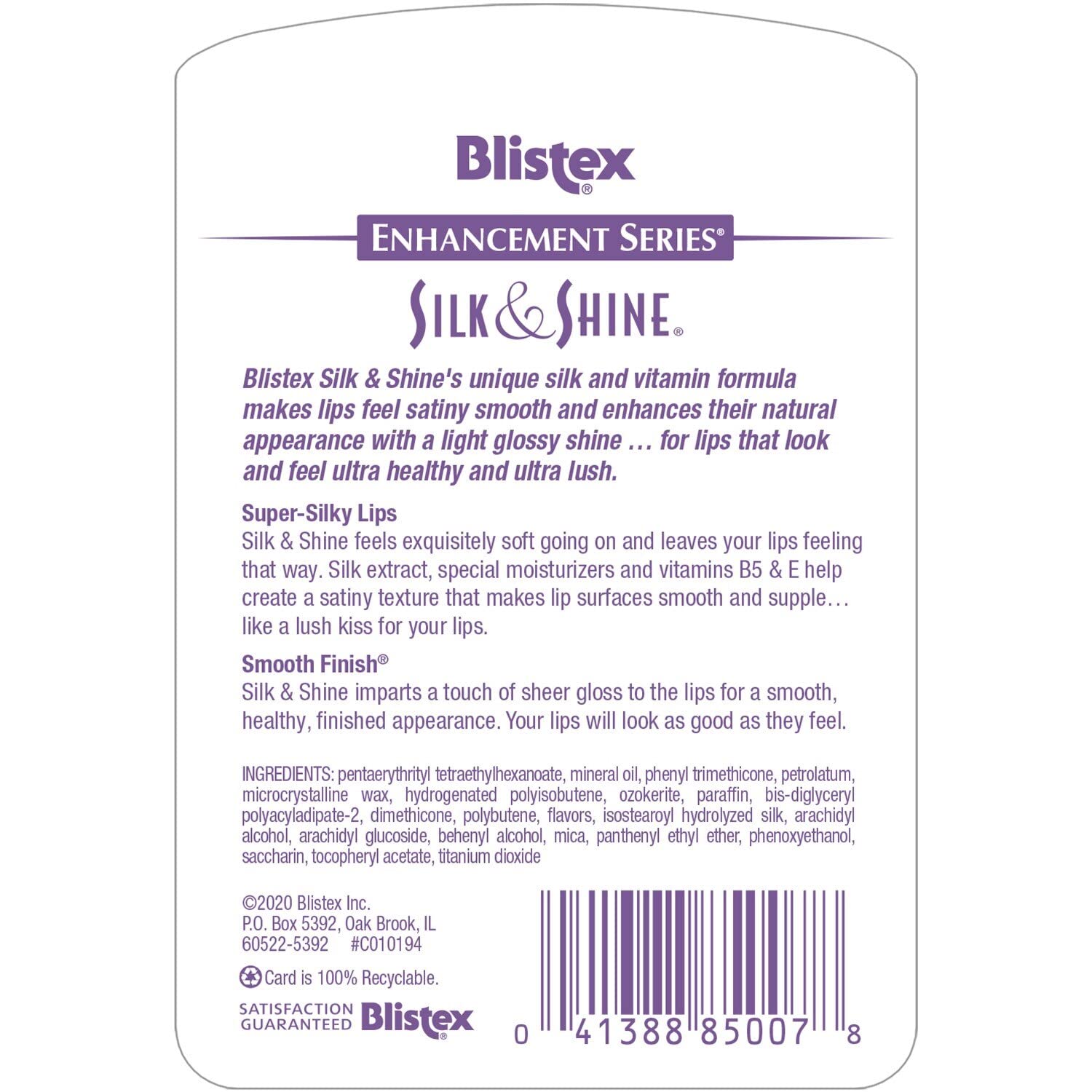 Blistex Silk & Shine Lip Moisturizer | 0.13 oz Pack of 2