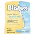 Blistex Simple and Sensitive Lip Moisturizer – Hypoallergenic, Cocoa & Shea Butter, 0.15 oz (12 Pack)