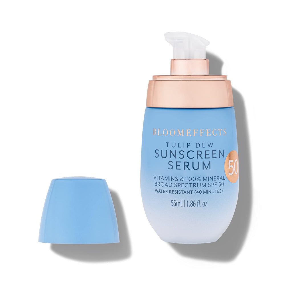 Bloomeeffects Tulip Dew Sunscreen Serum SPF 50 | Mineral, Water-Resistant 40m | Cruelty-Free (55 ml)