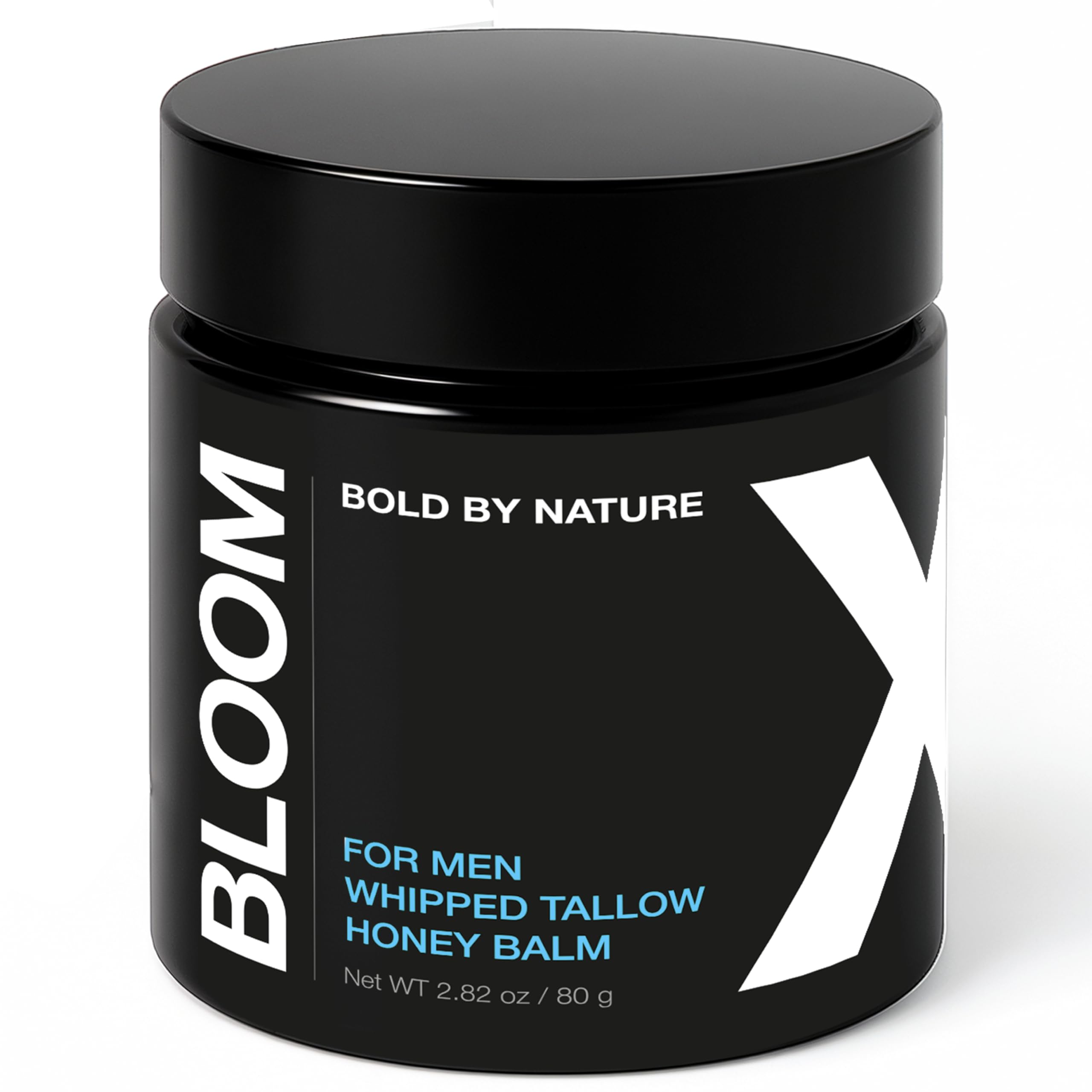 Bloomeo Natural Tallow & Honey Balm for Men | 2.82 oz Whipped Beef Tallow Moisturizer