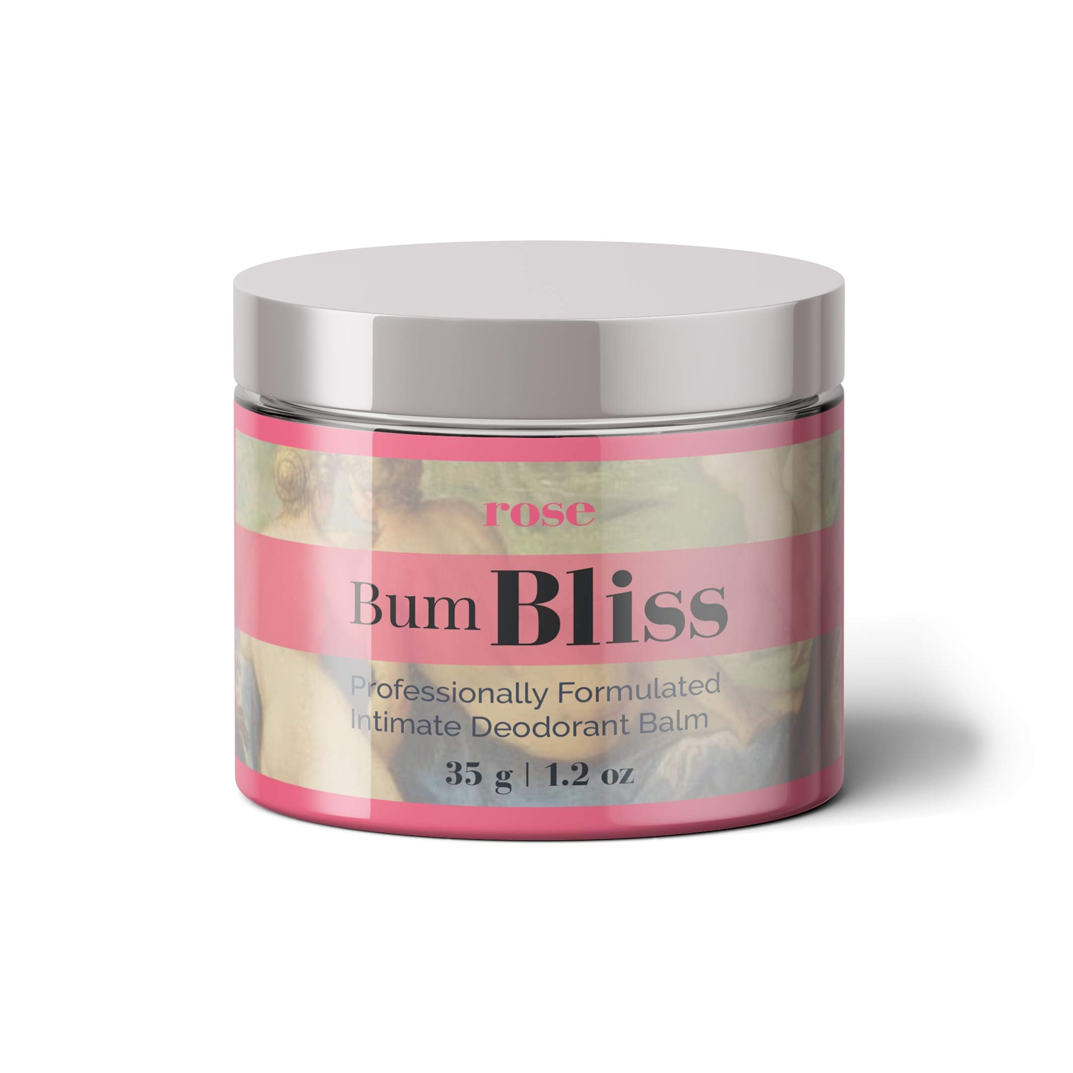 Bloomsdays Bum Bliss Rose – Intimate Deodorant Balm for Instant Odor Neutralization (No Rinse, No Peroxide)
