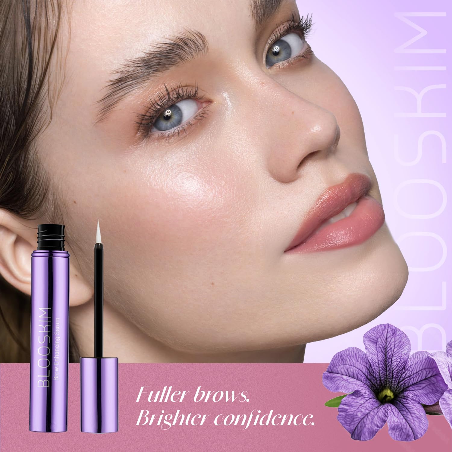 Blooskim Eyebrow Growth Serum – Fuller Brows for Women & Men
