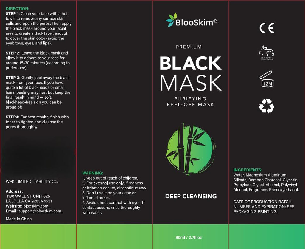 Blooskim Blackhead Remover Mask – Charcoal Peel Off Face Mask for Oily & Combination Skin, 2.8 oz