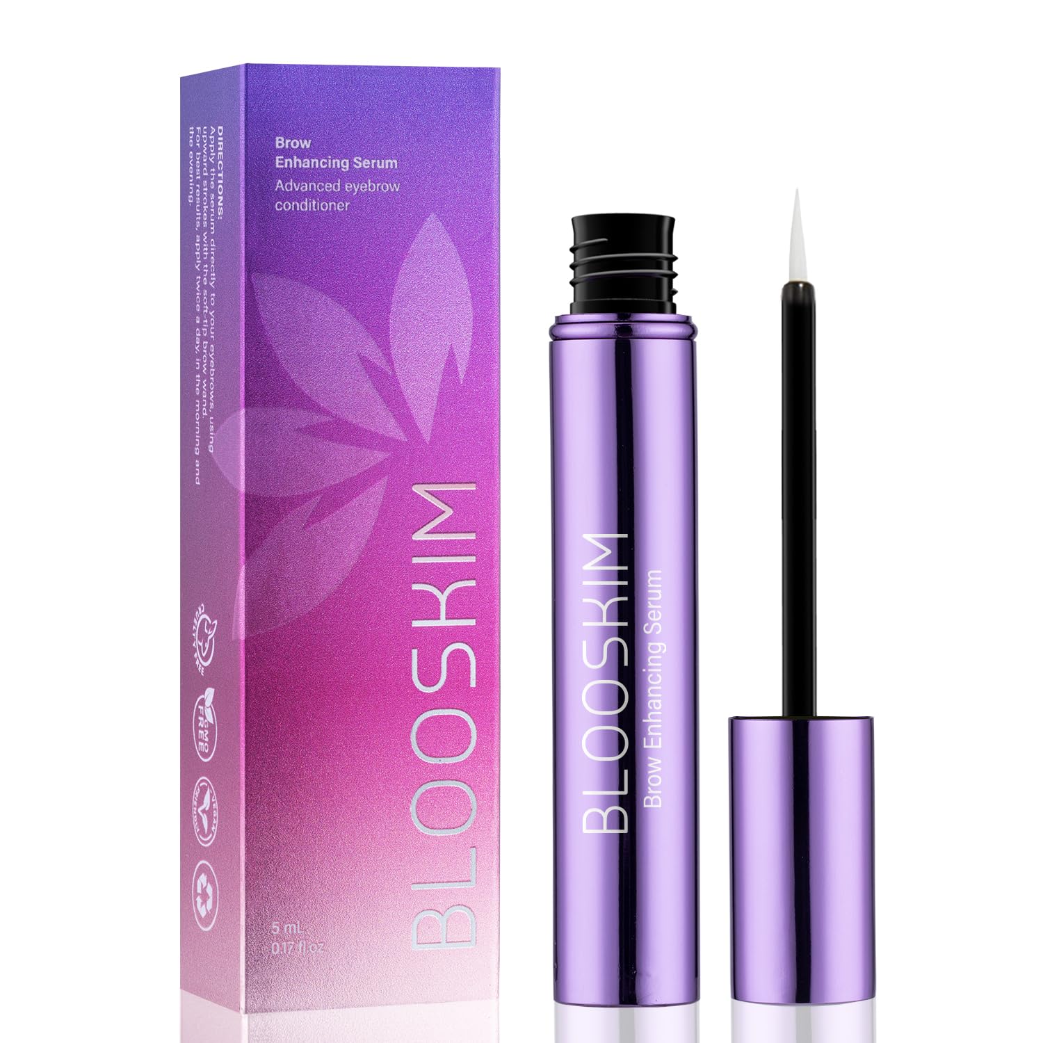 Blooskim Eyebrow Growth Serum – Fuller Brows for Women & Men