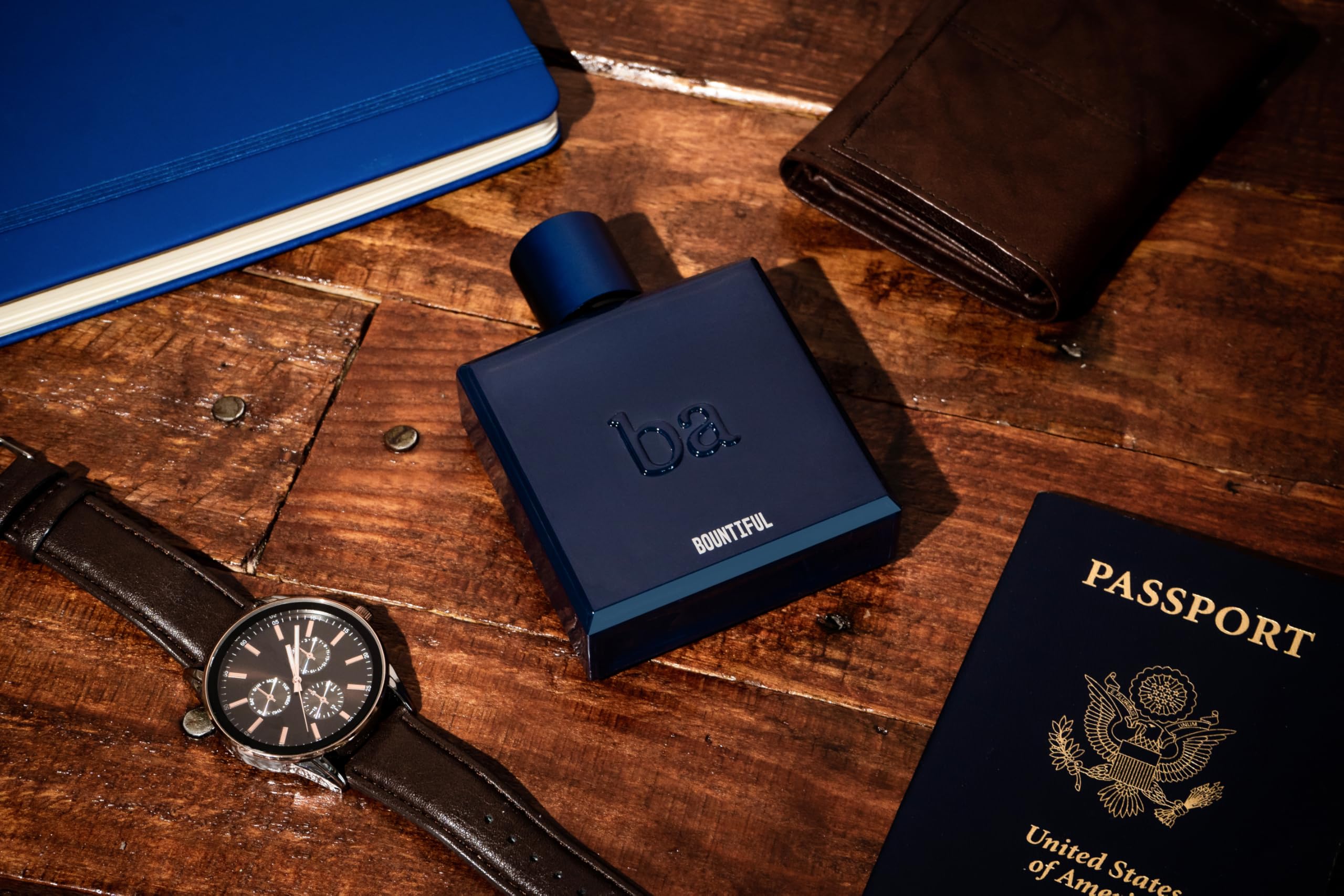 Blu Atlas Bountiful Eau de Parfum for Men – Long-Lasting Woody & Floral (100 ml)