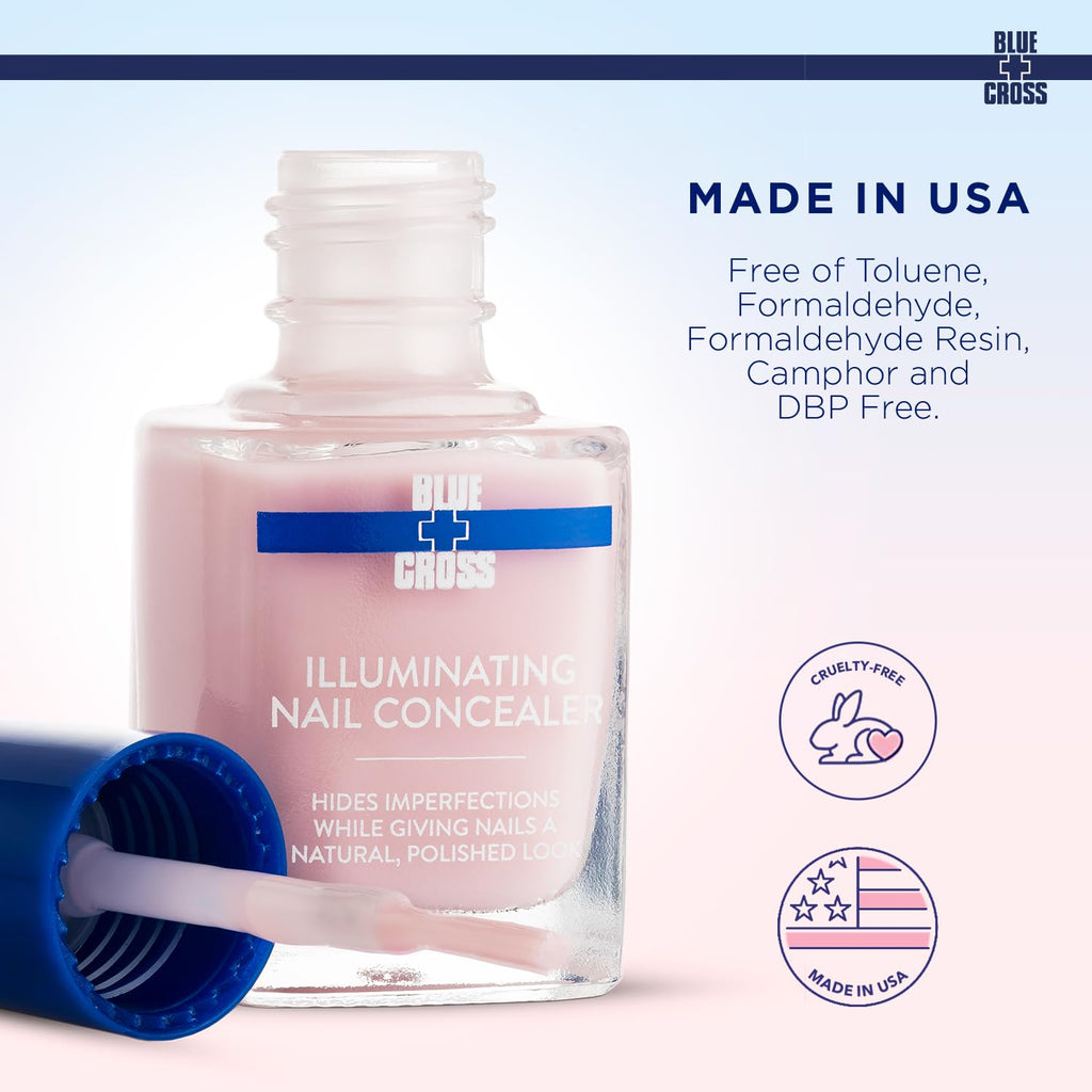 Blue Cross Illuminating Nail Concealer – 5 Minute Manicure, Made in USA