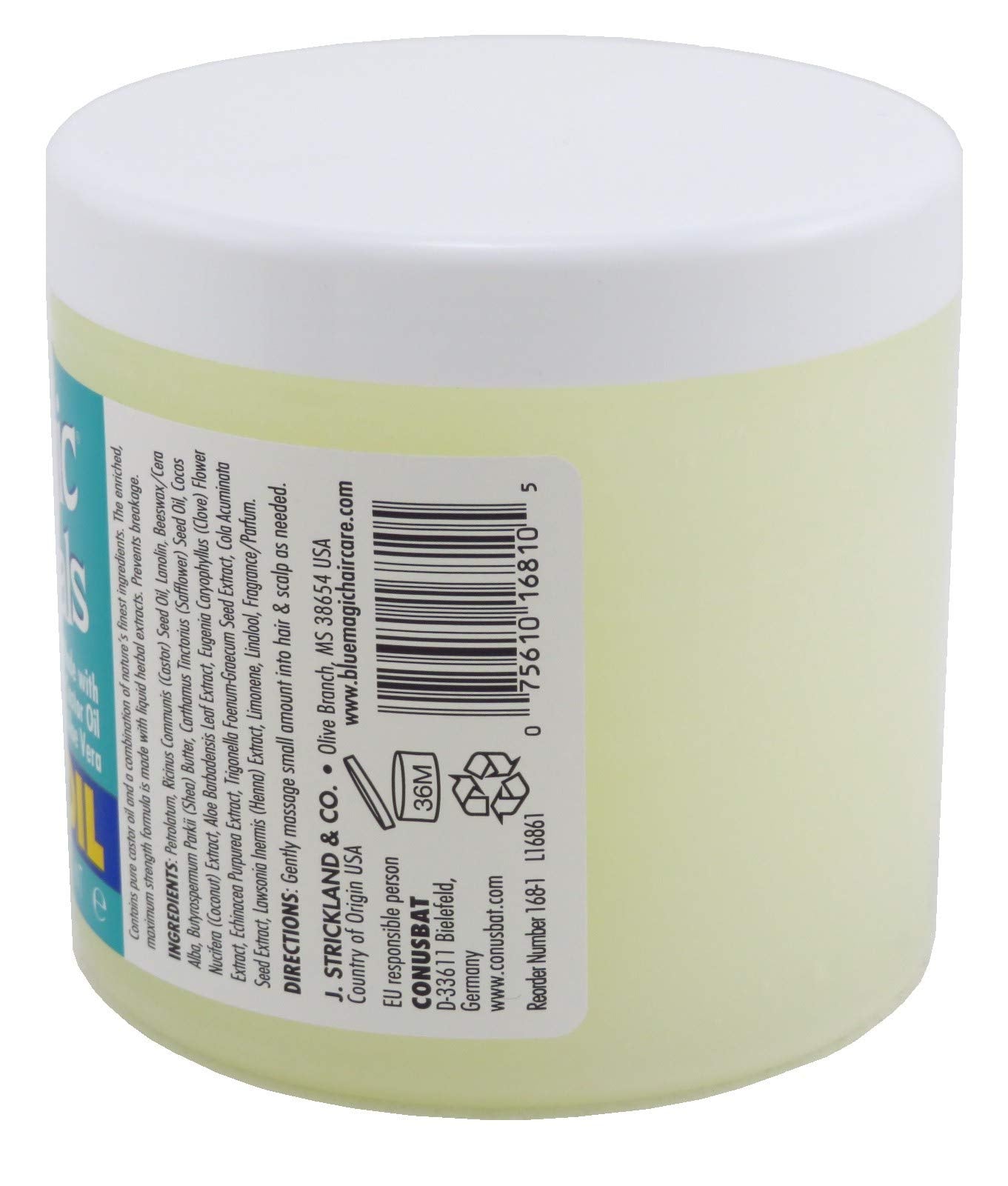 Blue Magic Originals Castor Oil 12 oz Jar (6 Pack) – Hair & Scalp Conditioner