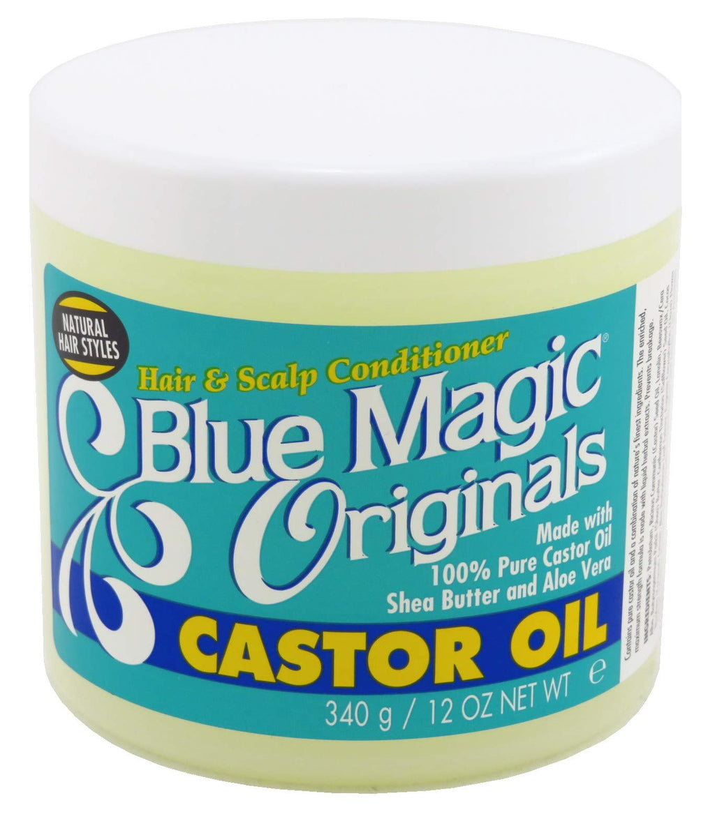 Blue Magic Originals Castor Oil 12 oz Jar (6 Pack) – Hair & Scalp Conditioner