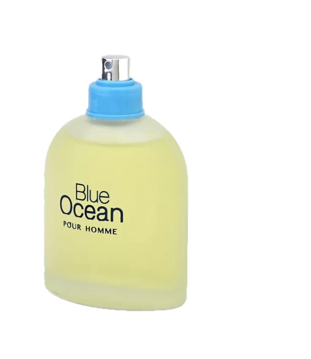 Blue Ocean Pour Homme Eau de Toilette Spray – 3.4 Fl Oz / 100 ml – All-Season Citrus Aromatic for Men