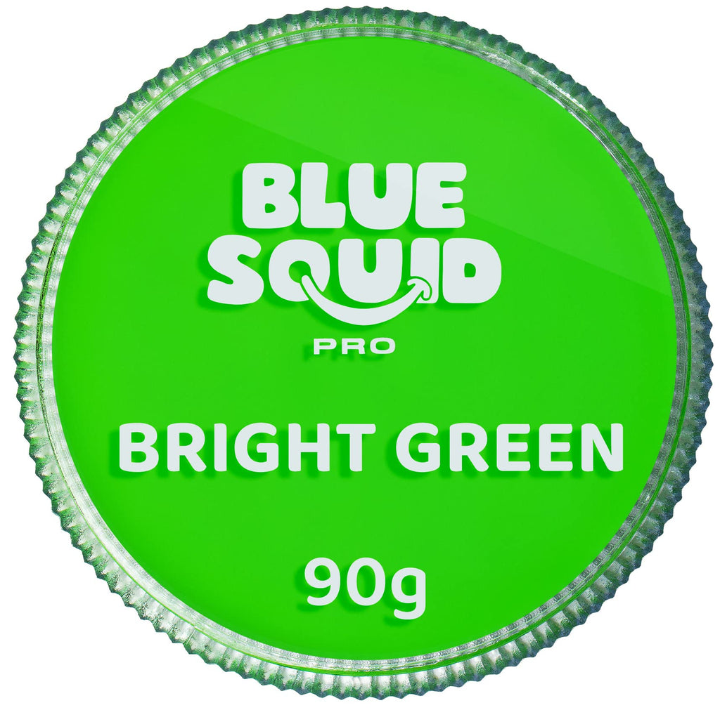 Blue Squid PRO Face Paint - Bright Green 90g / 3oz | Water-Based Professional Face & Body Paint