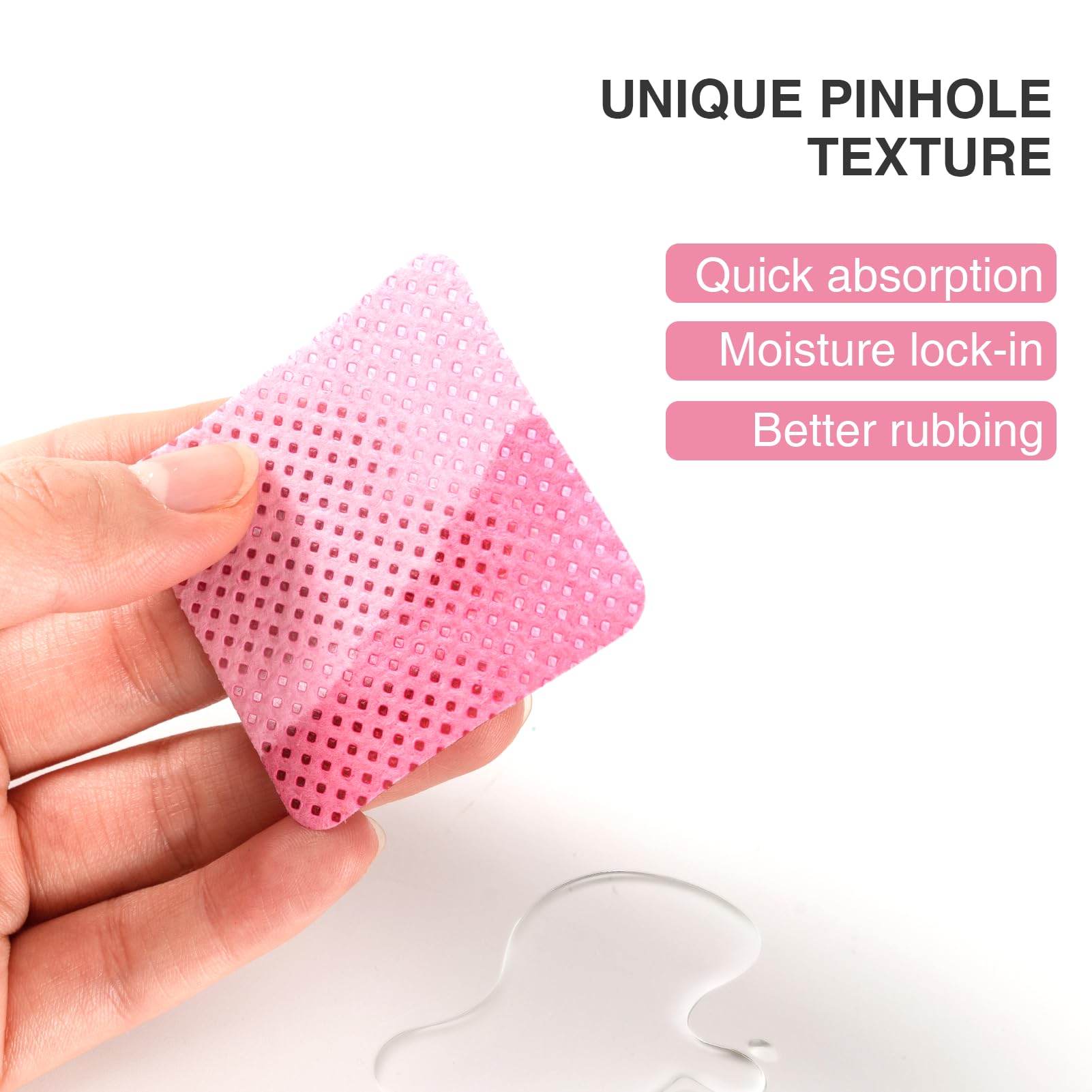 BLUERISE Lint-Free Nail Wipes – 2500 Pcs Nail Polish Remover Pads, Soft Absorbent, No Shedding