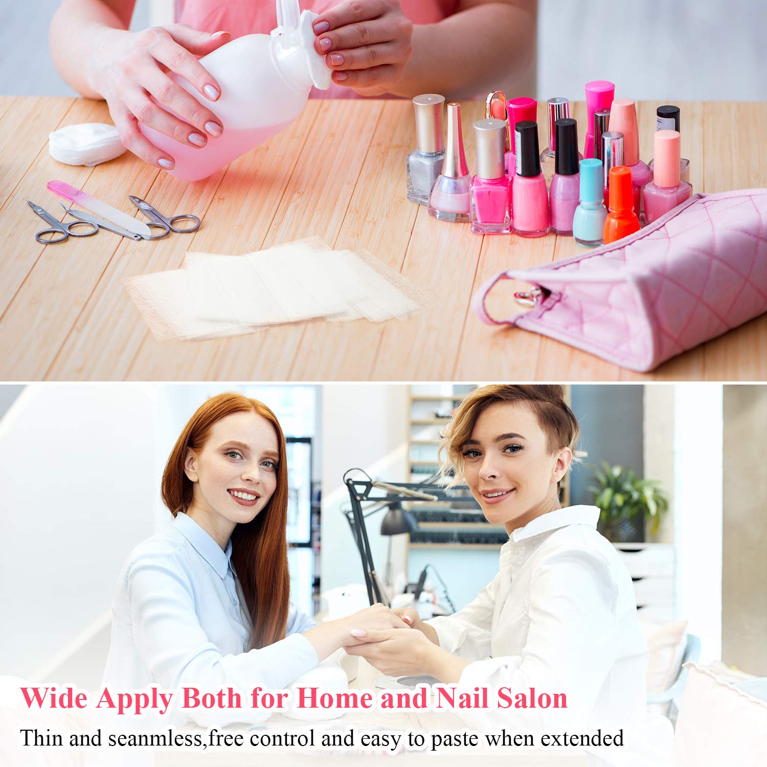 Blulu 240 Pcs Silk Nail Extension Wrap Fiberglass — DIY Nail Art & Home Salon Kit