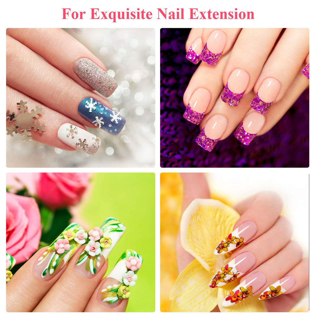 Blulu 240 Pcs Silk Nail Extension Wrap Fiberglass — DIY Nail Art & Home Salon Kit
