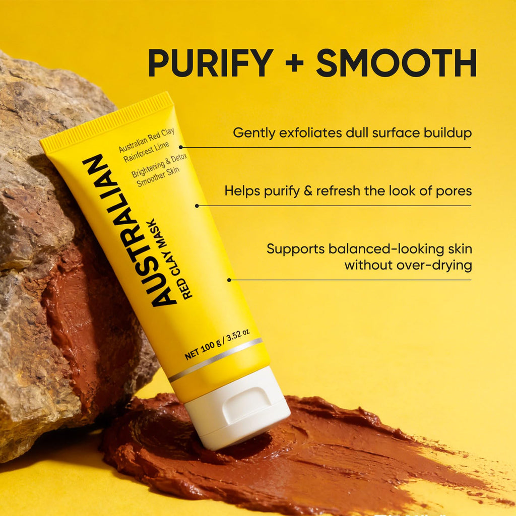 Boaccy Australian Red Clay Mask – Mineral-Rich Detox Mud with Kakadu Plum