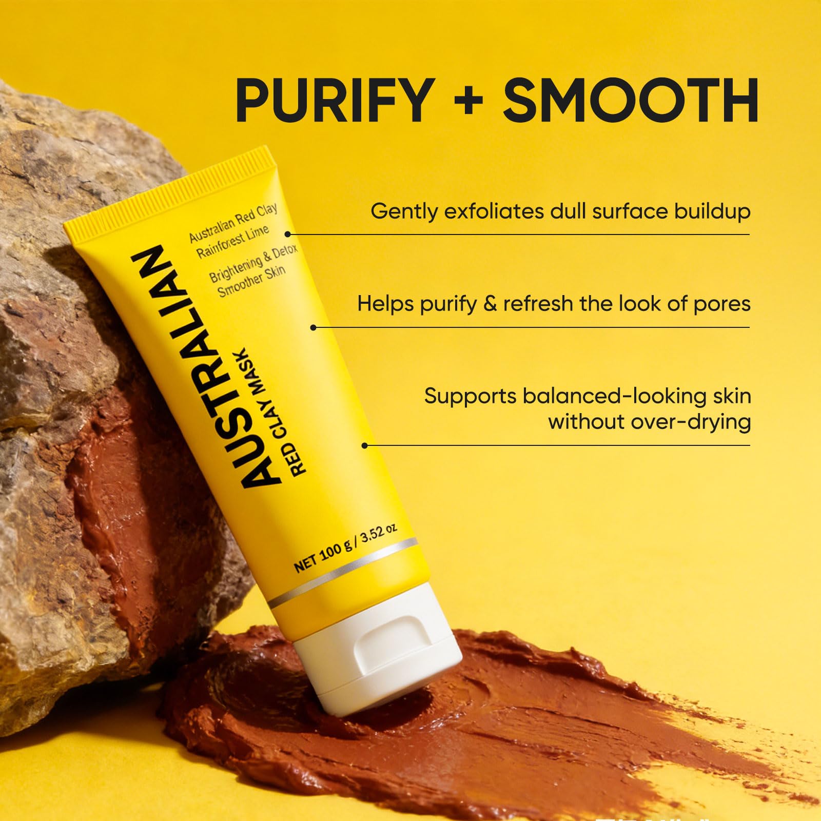 Boaccy Australian Red Clay Mask – Mineral-Rich Detox Mud with Kakadu Plum
