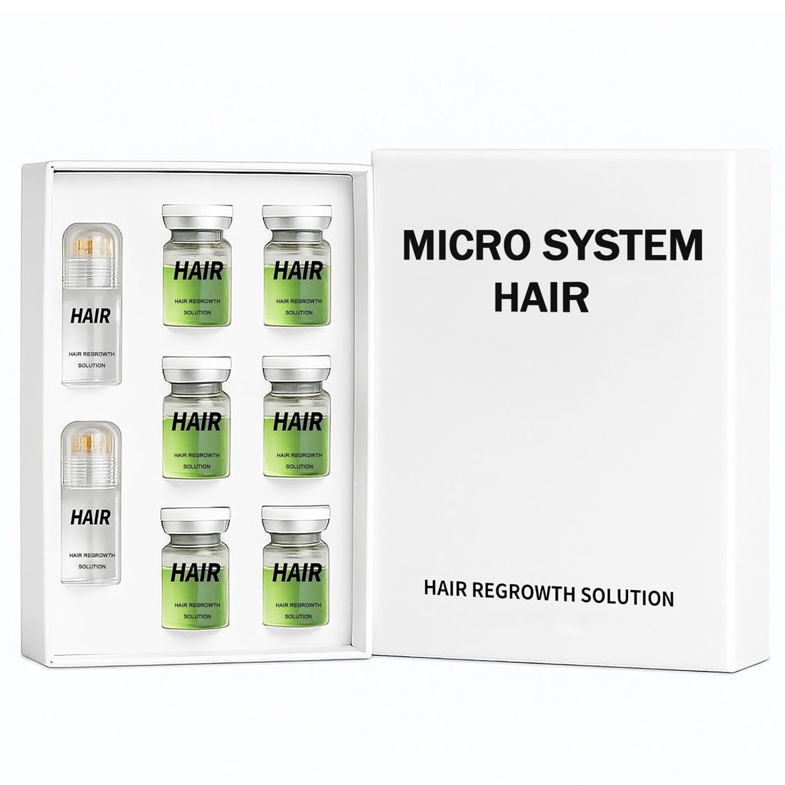Boaccy Hair Regrowth System – Advanced Hair Growth Treatment with Ginseng, Eclipta Prostrata, Peppermint Oil & Ginger Root