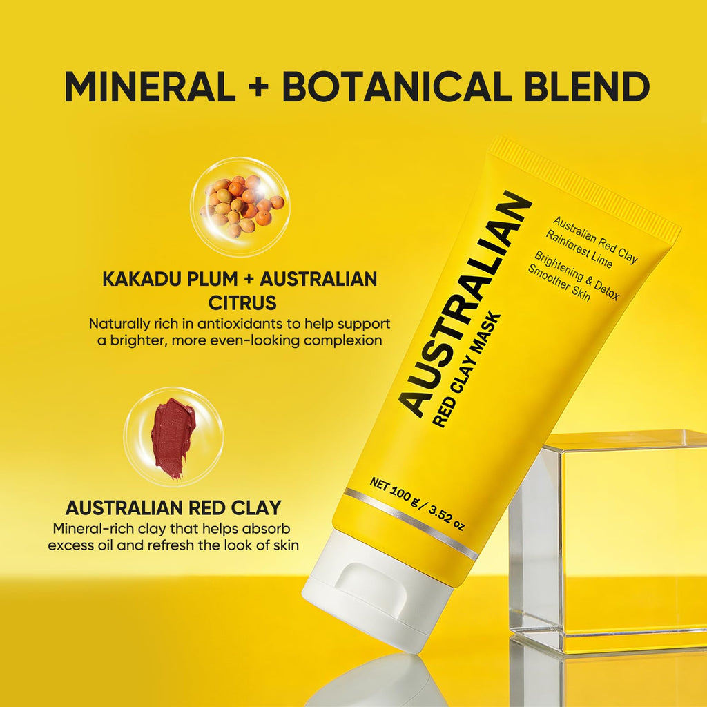 Boaccy Australian Red Clay Mask – Mineral-Rich Detox Mud with Kakadu Plum