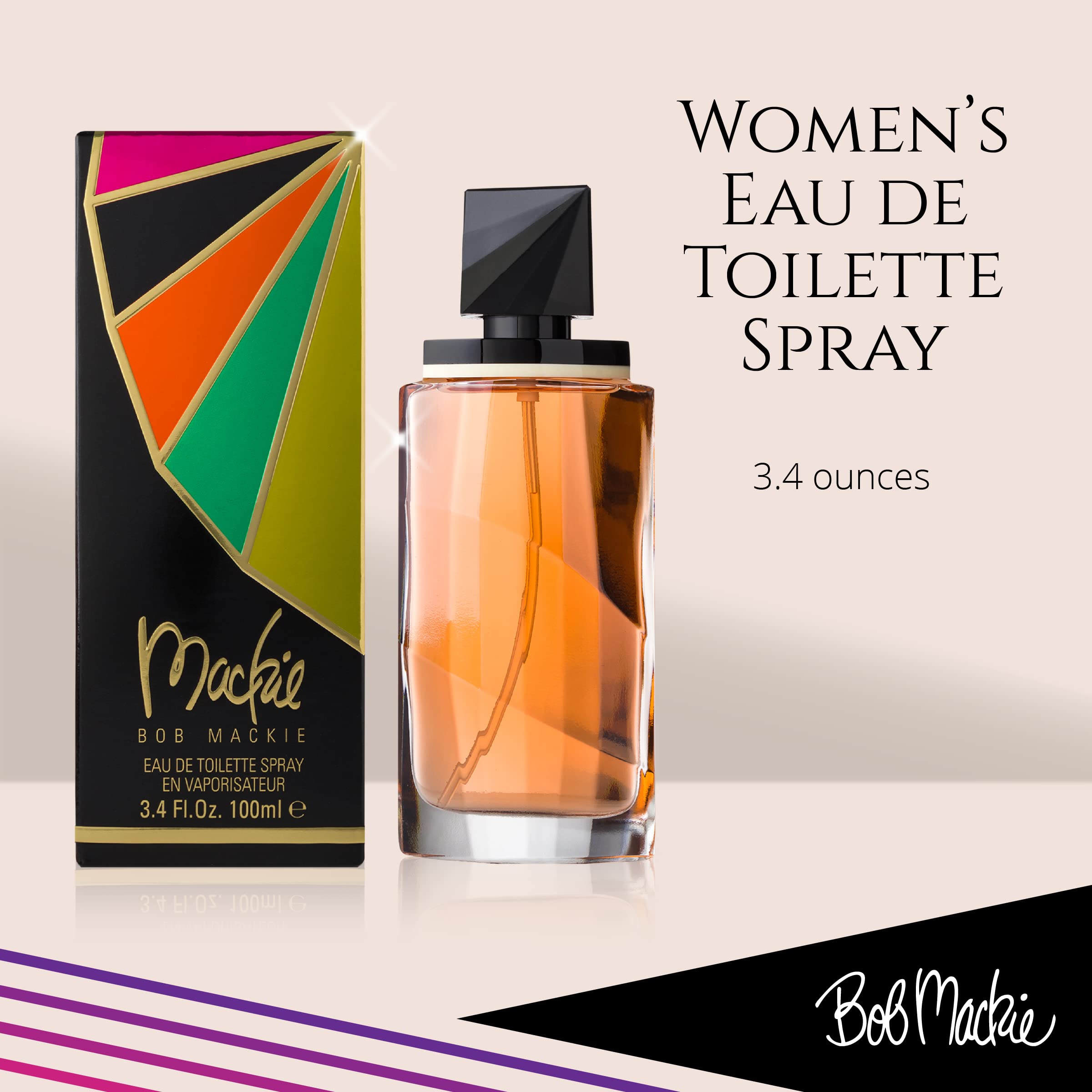 Bob Mackie Designer Feminine Fragrance | Eau de Toilette Spray 3.4 oz